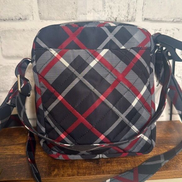 NWT Vera Bradley Women's Performance Twill Small Crossbody Purse Paris Plaid - Picture 4 of 8